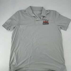 Southern Tide KC Mavericks Mens Golf Polo Shirt Size L Gray Short Sleeve